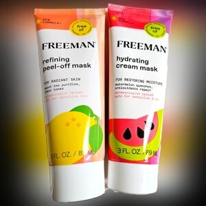 NWT 》2×《 Freeman Refining Peel-Off and Hydrating Cream Masks!